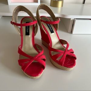 New White House Black Market Espadrilles Wedges